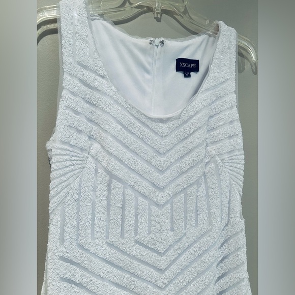 SOLD! Cute Y2K Glitter White Party Dress Size 10 - Picture 3 of 5